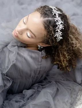 KRYSTINA Bridal Crystal Spray Headpiece KRYSTINA Bridal Crystal Spray Headpiece