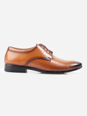 Men's Tan Regular Toe Lace Up Formal (IX1072) Men's Tan Regular Toe Lace Up Formal (IX1072)