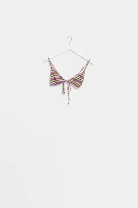Misfit leone tri bikini top - violet stripe Misfit leone tri bikini top - violet stripe