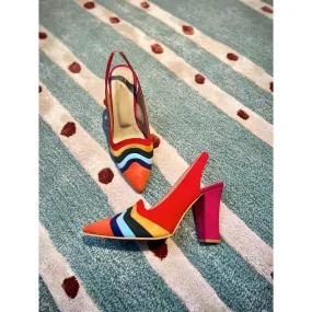 Multi Sling (Colorful,blocks heels ) Multi Sling (Colorful,blocks heels )