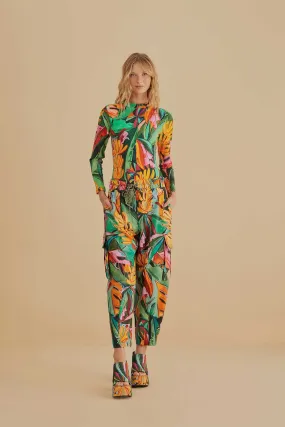 Multicolor Banana Foliage Pants Multicolor Banana Foliage Pants