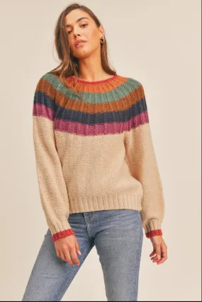 Multicolor Yoke Sweater Multicolor Yoke Sweater