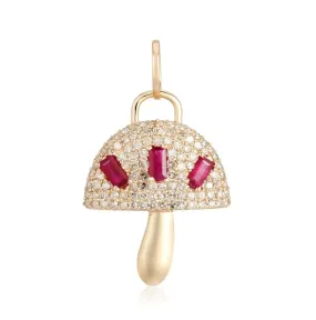 Mushroom Diamond Charm Mushroom Diamond Charm