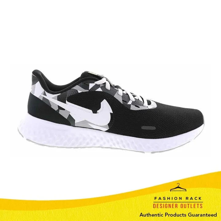 Nike  Revolution 5 Black/White/Ghostgreen