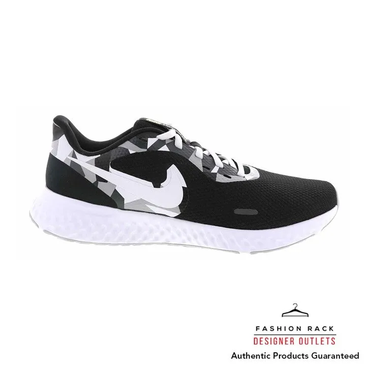 Nike  Revolution 5 Black/White/Ghostgreen