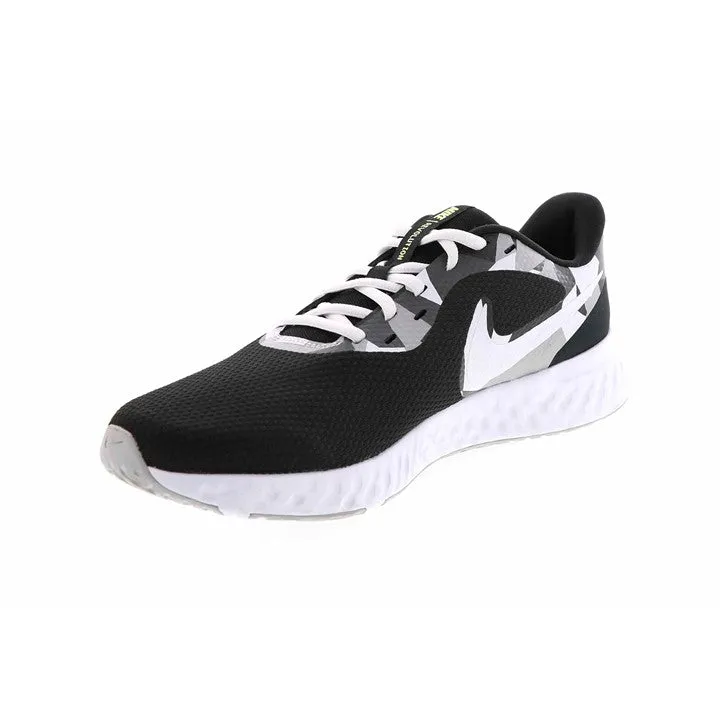 Nike  Revolution 5 Black/White/Ghostgreen