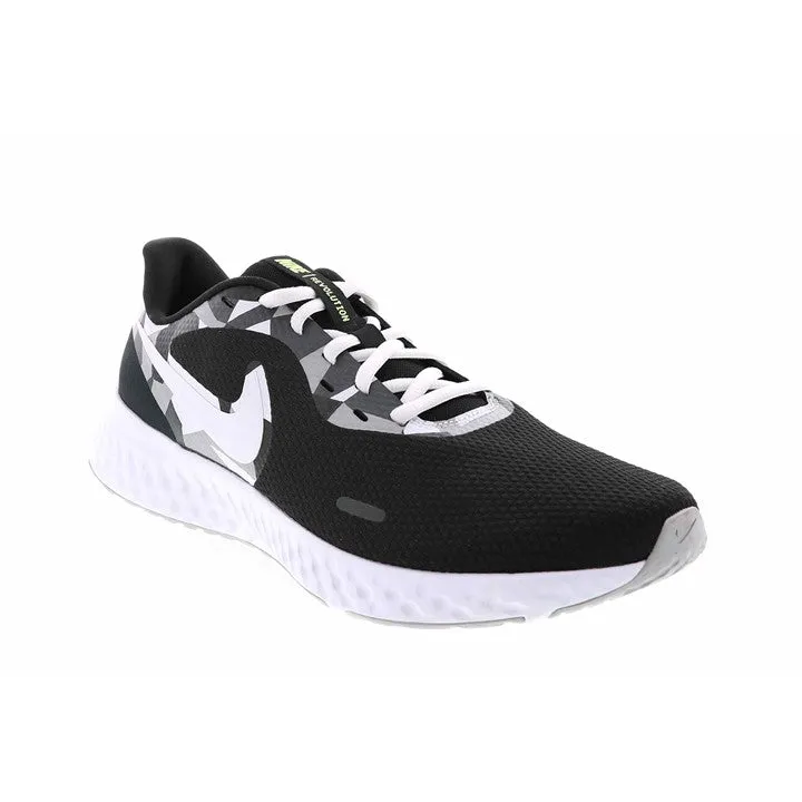 Nike  Revolution 5 Black/White/Ghostgreen
