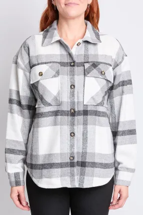 Oversized Plaid Flannel Shacket W/Sherpa Lining, Pack of 6 (Ship 10/31/24) Oversized Plaid Flannel Shacket W/Sherpa Lining, Pack of 6 (Ship 10/31/24)