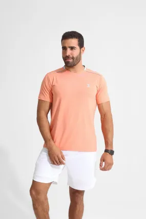 Peach Pink Racket Sports Tee Peach Pink Racket Sports Tee