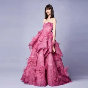 Pretty 3D  Floral Lace Prom Dresses Pretty 3D  Floral Lace Prom Dresses