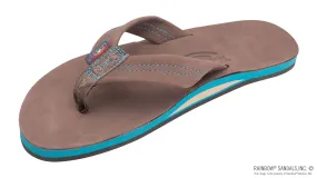 Rainbow Sandals Men's Premier Blues - Single Layer - 1" Strap - Expresso Rainbow Sandals Men's Premier Blues - Single Layer - 1" Strap - Expresso