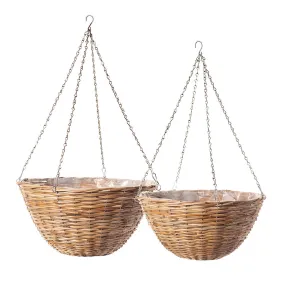 Rattan Hanging Bowls (set of 2) Rattan Hanging Bowls (set of 2)