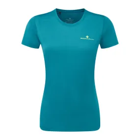 Ronhill Women's Tech Short Sleeve Tee in Marine/Acid AW24 Ronhill Women's Tech Short Sleeve Tee in Marine/Acid AW24