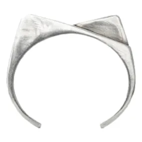 Saint Laurent 2 Pentes Two-Slope Oxidized Silver Bracelet Saint Laurent 2 Pentes Two-Slope Oxidized Silver Bracelet