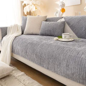 Simple Solid Color Chenille Scratch-resistant Protective Couch Cover Simple Solid Color Chenille Scratch-resistant Protective Couch Cover