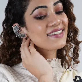 Teejh Aaira Silver Oxidised Earcuff Teejh Aaira Silver Oxidised Earcuff