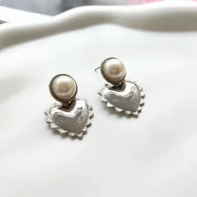 TFC Love Blossom Silver Plated Dangler Earrings TFC Love Blossom Silver Plated Dangler Earrings