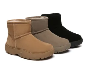UGG Boots Sheepskin Wool Ankle Chunky Mini Classic Salma UGG Boots Sheepskin Wool Ankle Chunky Mini Classic Salma