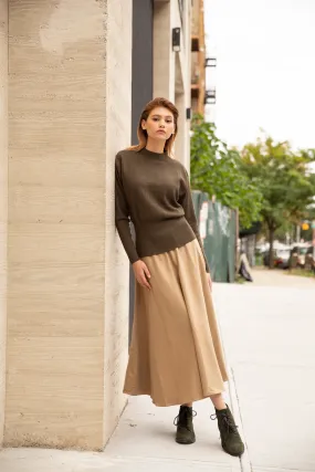 Waisted Sweater Olive Waisted Sweater Olive