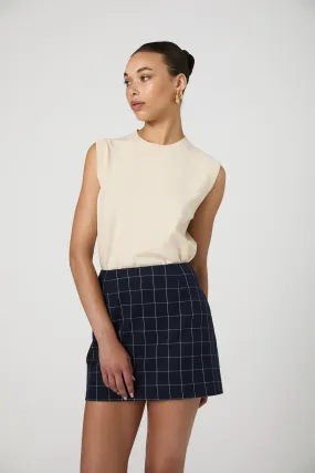 Window Pane Check Mini Skirt Window Pane Check Mini Skirt
