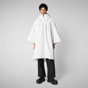Woman's hooded cape Kira in white Woman's hooded cape Kira in white