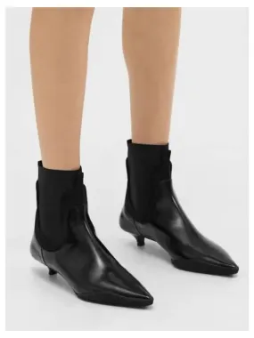 Women s Leather Chelsea Booties Black Domestic Product Women s Leather Chelsea Booties Black Domestic Product
