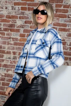 Wool Plaid Cropped Jacket Wool Plaid Cropped Jacket